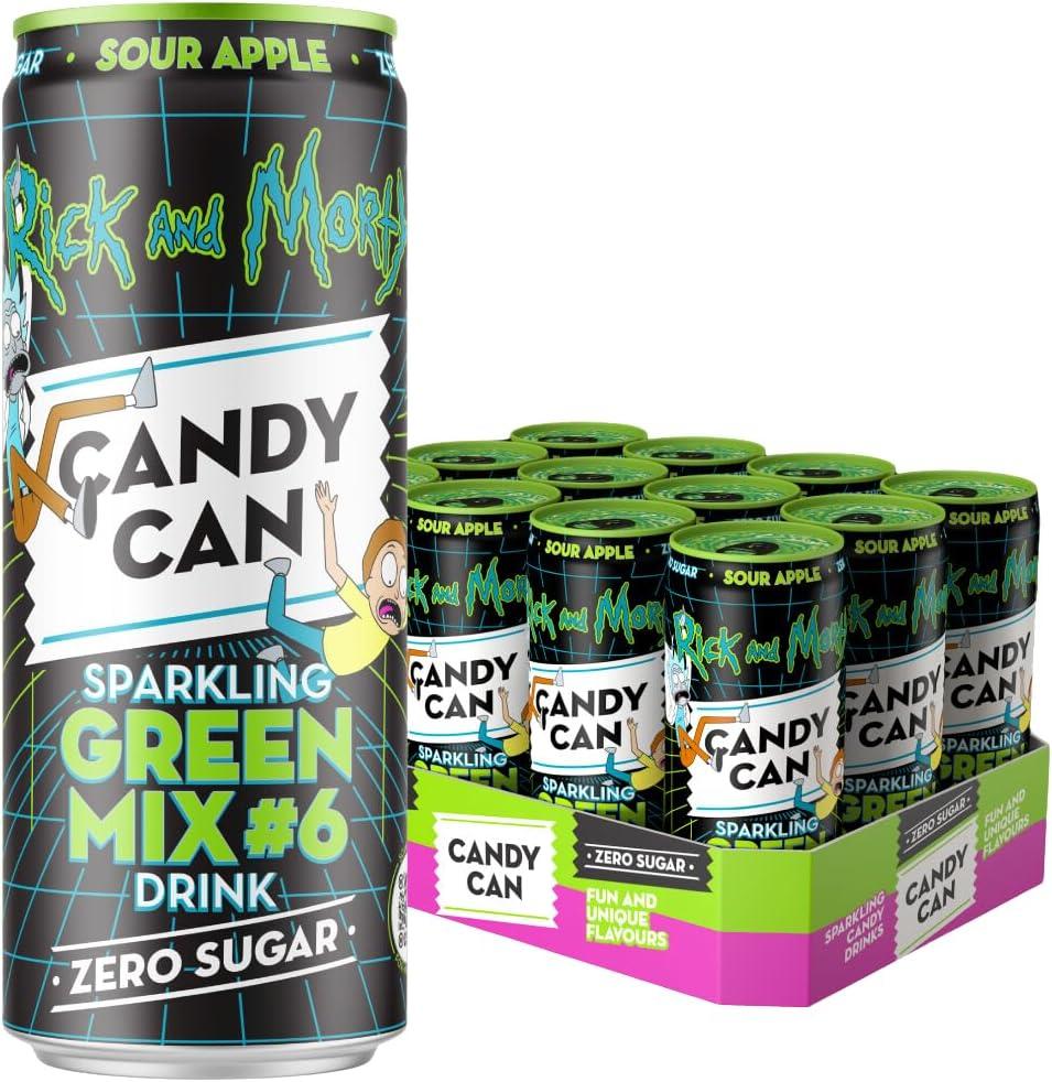 image:imageCandy Can Cotton Candy boisson ptillante saveur nostalgique de soda amricain sans sucre 1 bote de 330 mlMlange vert