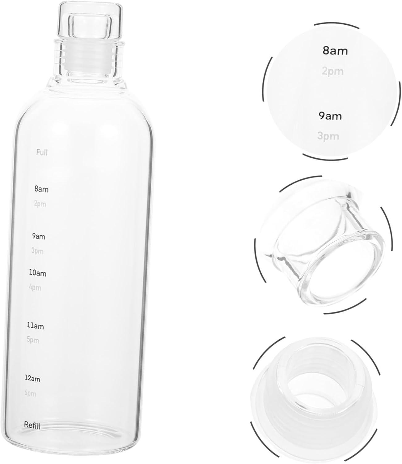 image:imageDidiseaon Bouteille Eau avec chelle de Gourde Sportive Transparente Rsistante Chaleur Capacit Importante pour Jus et Boissons Hydratantes
