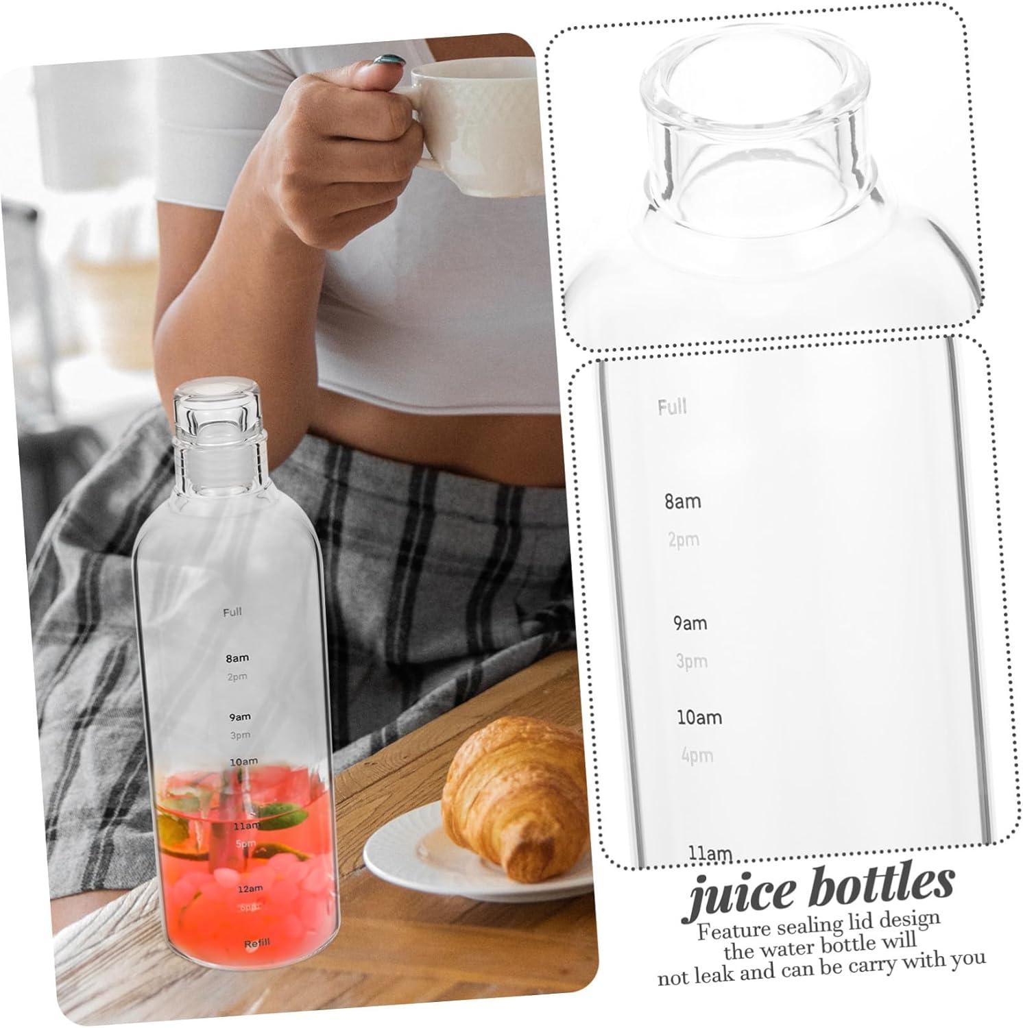 image:imageDidiseaon Bouteille Eau avec chelle de Gourde Sportive Transparente Rsistante Chaleur Capacit Importante pour Jus et Boissons Hydratantes