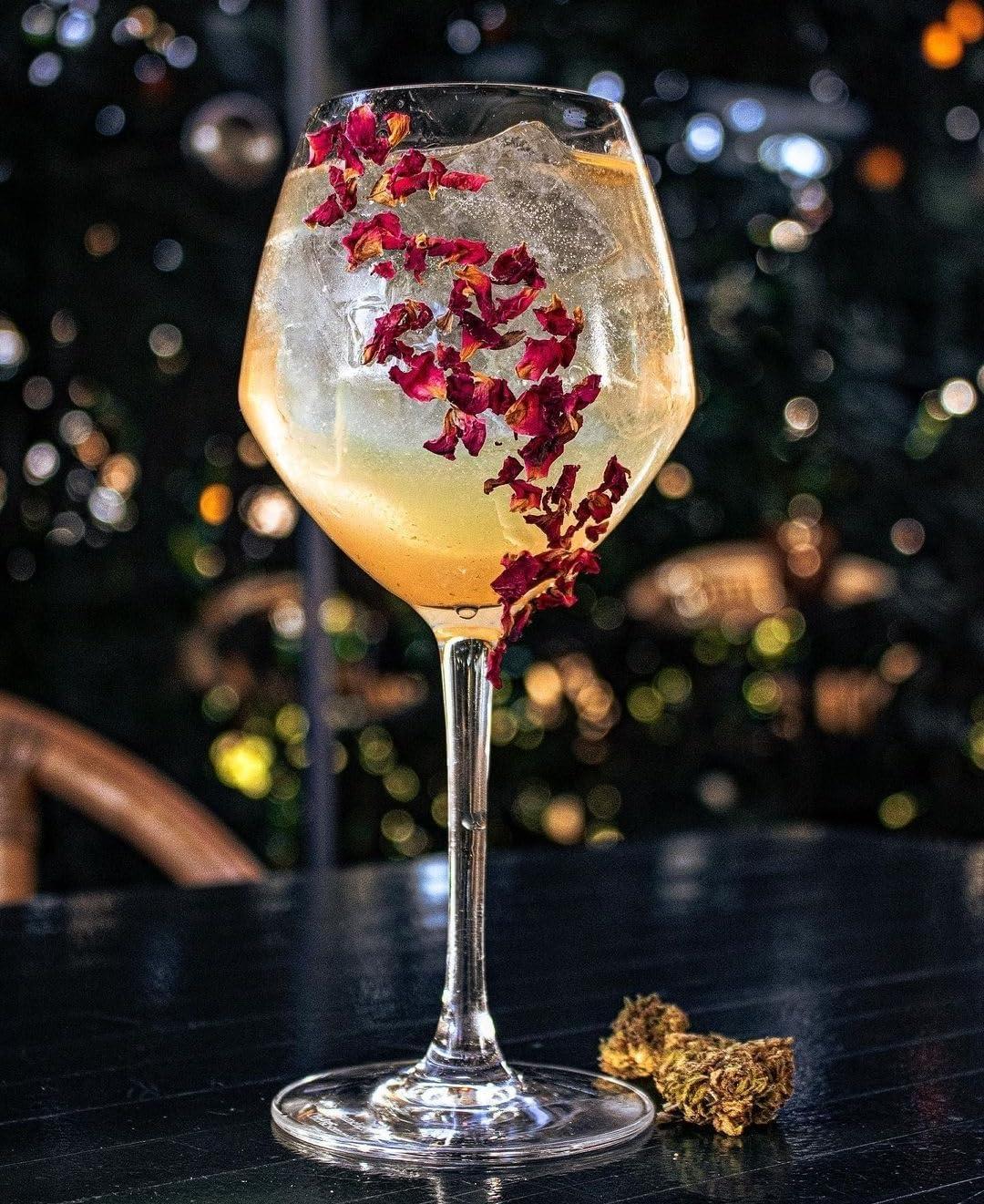 image:imageExtra dry Mlange de fleurs Schs pour Cocktails 20 g Garniture Florale 100 Naturelle pour Boissons Ths Infusions et Desserts Sans Additifs Sans SucrePtales de Roses