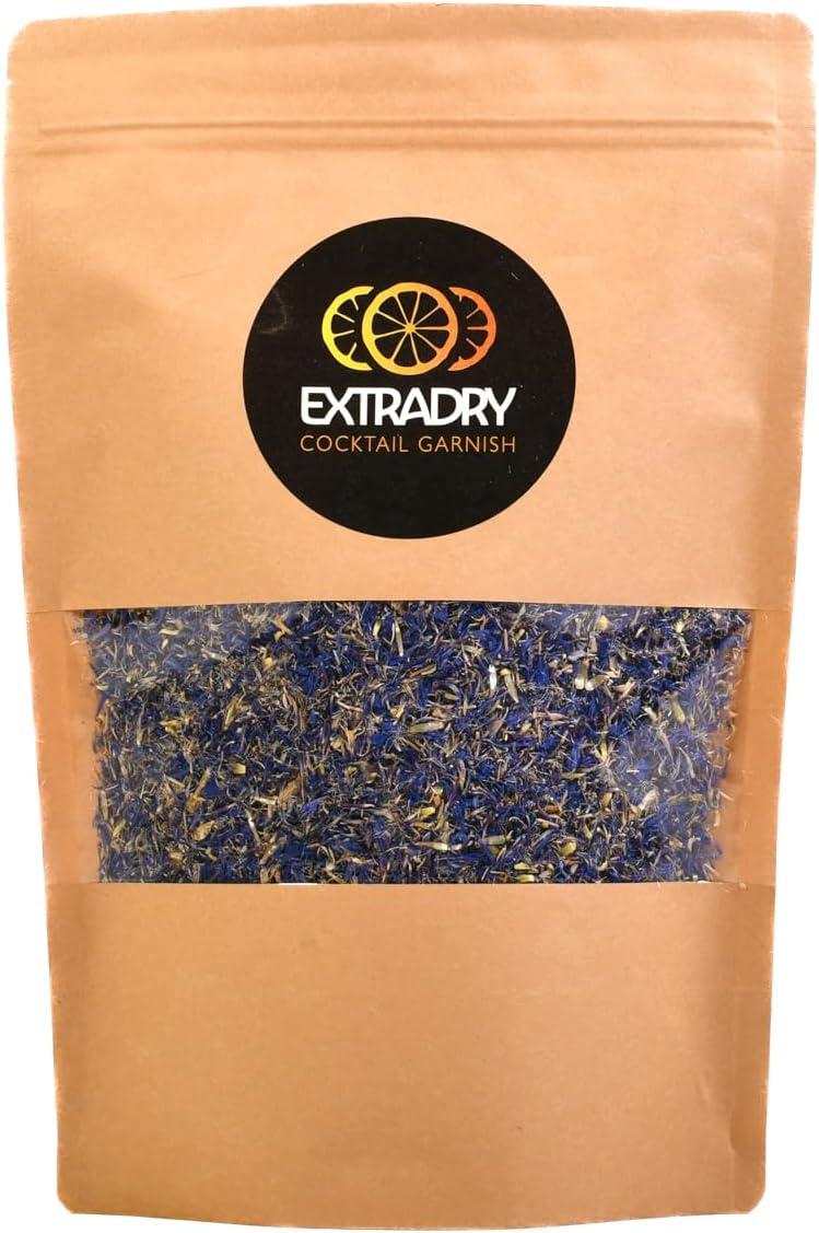 image:imageExtra dry Mlange de fleurs Schs pour Cocktails 20 g Garniture Florale 100 Naturelle pour Boissons Ths Infusions et Desserts Sans Additifs Sans SucrePtales de Bleuet