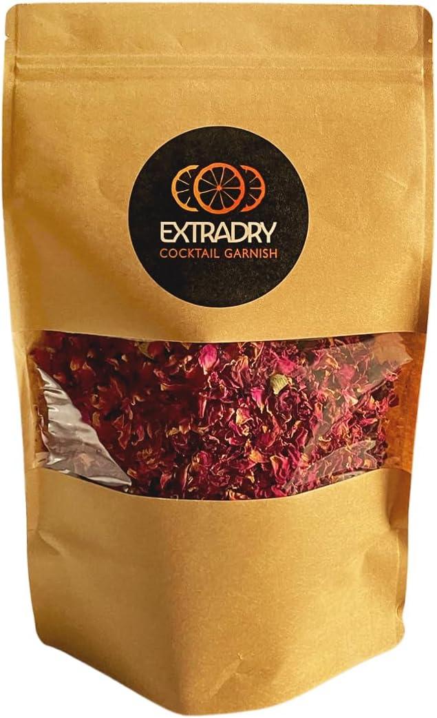 image:imageExtra dry Mlange de fleurs Schs pour Cocktails 20 g Garniture Florale 100 Naturelle pour Boissons Ths Infusions et Desserts Sans Additifs Sans SucrePtales de Roses