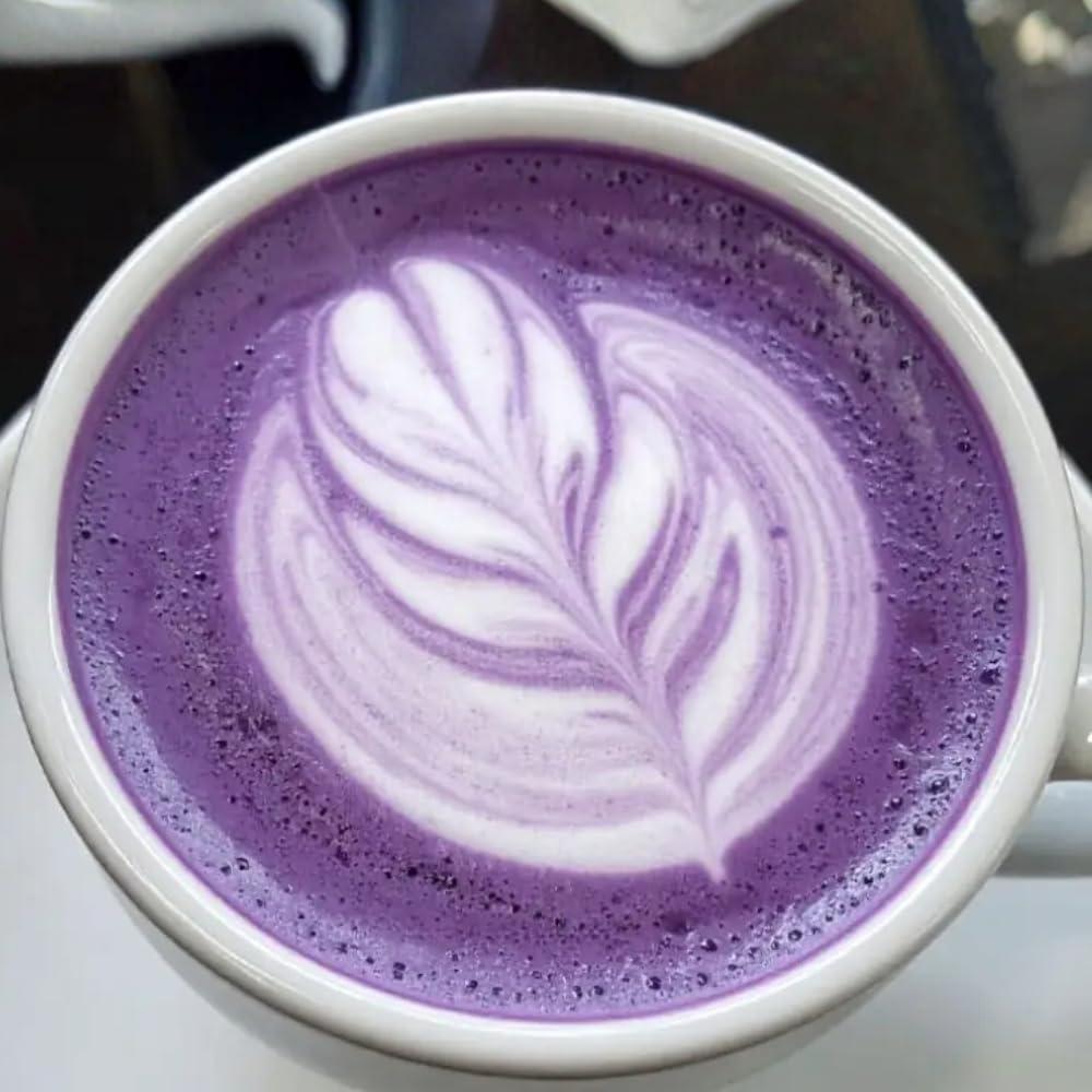 image:imagePoudre de Ube Premium 100 Grammes de Poudre 100 Pur Ube Origine Philippines Sans Additifs ni Colorants Vegan Sans Gluten ampamp Sans Sucre Ajout Ube Latte Bowls et Ptisseries