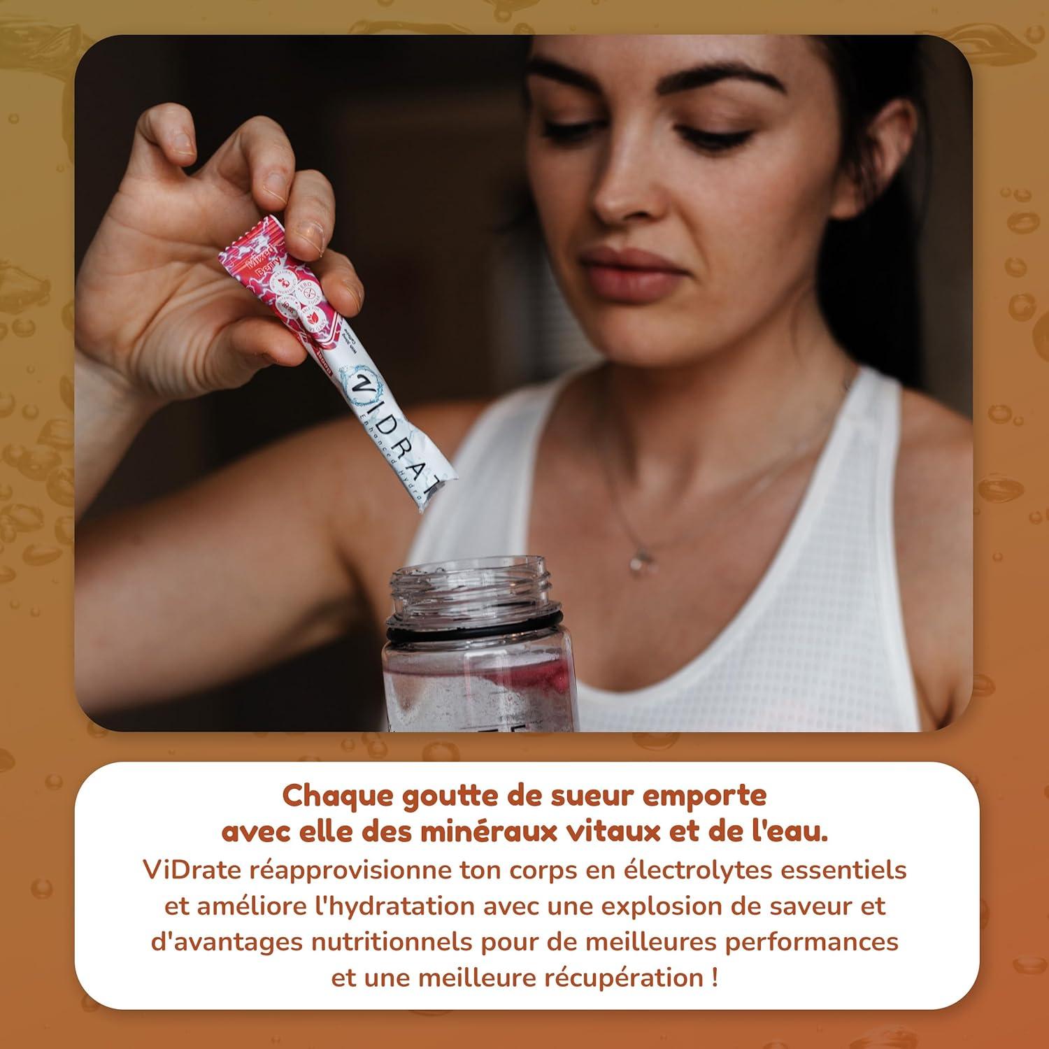 image:imageViDrate 30 Variety Electrolyte en poudre lectrolyte Hydratation sans sucre Boisson lectrolyte pour adultes et enfants Riche en vitamines minraux et complmentsPack Varit