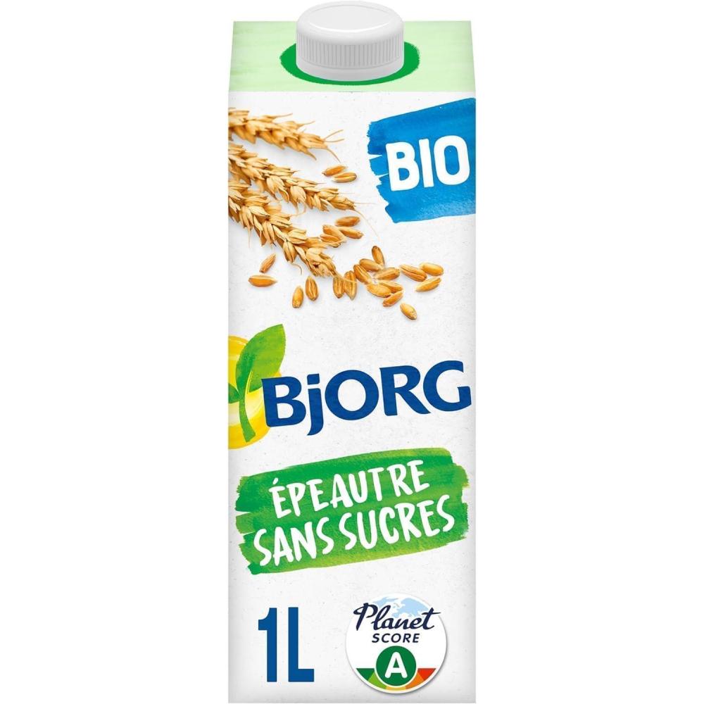 image:imageBJORG Boisson peautre Sans sucres ajouts Boisson vgtale bio Pauvre en Acide Gras Saturs 1Lpeautre Nature Sans Sucres 1L