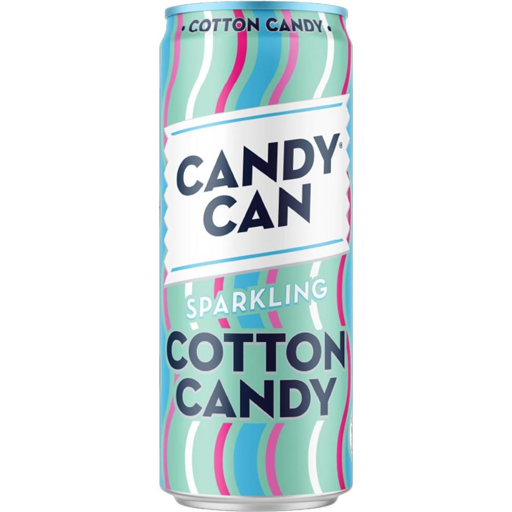 image:imageCandy Can Cotton Candy boisson ptillante saveur nostalgique de soda amricain sans sucre 1 bote de 330 mlBarbe papa