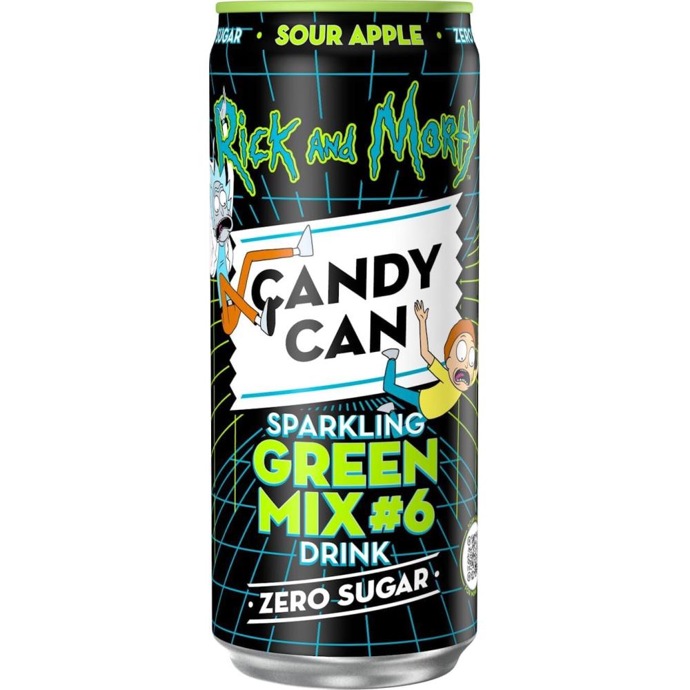 image:imageCandy Can Cotton Candy boisson ptillante saveur nostalgique de soda amricain sans sucre 1 bote de 330 mlMlange vert