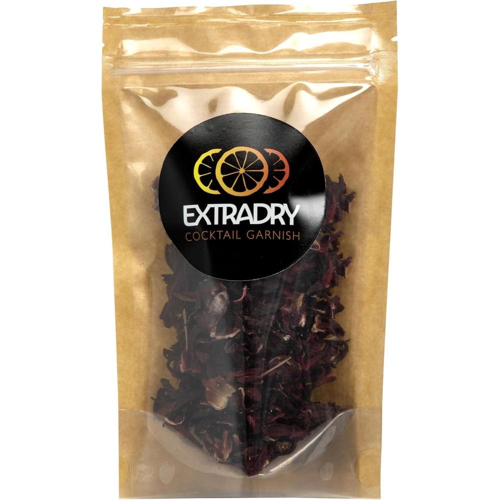 image:imageExtra dry Mlange de fleurs Schs pour Cocktails 20 g Garniture Florale 100 Naturelle pour Boissons Ths Infusions et Desserts Sans Additifs Sans SucreFleur de Hibiscus