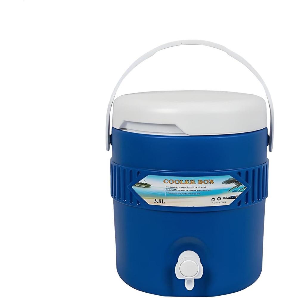 image:imageGlacires de boissons sportives  Distributeur de boissons sportives de 38 L avec robinet bote isotherme pour boissons refroidisseurs de camping cadeaux pour les amateurs de plein air1 Pice Bleue