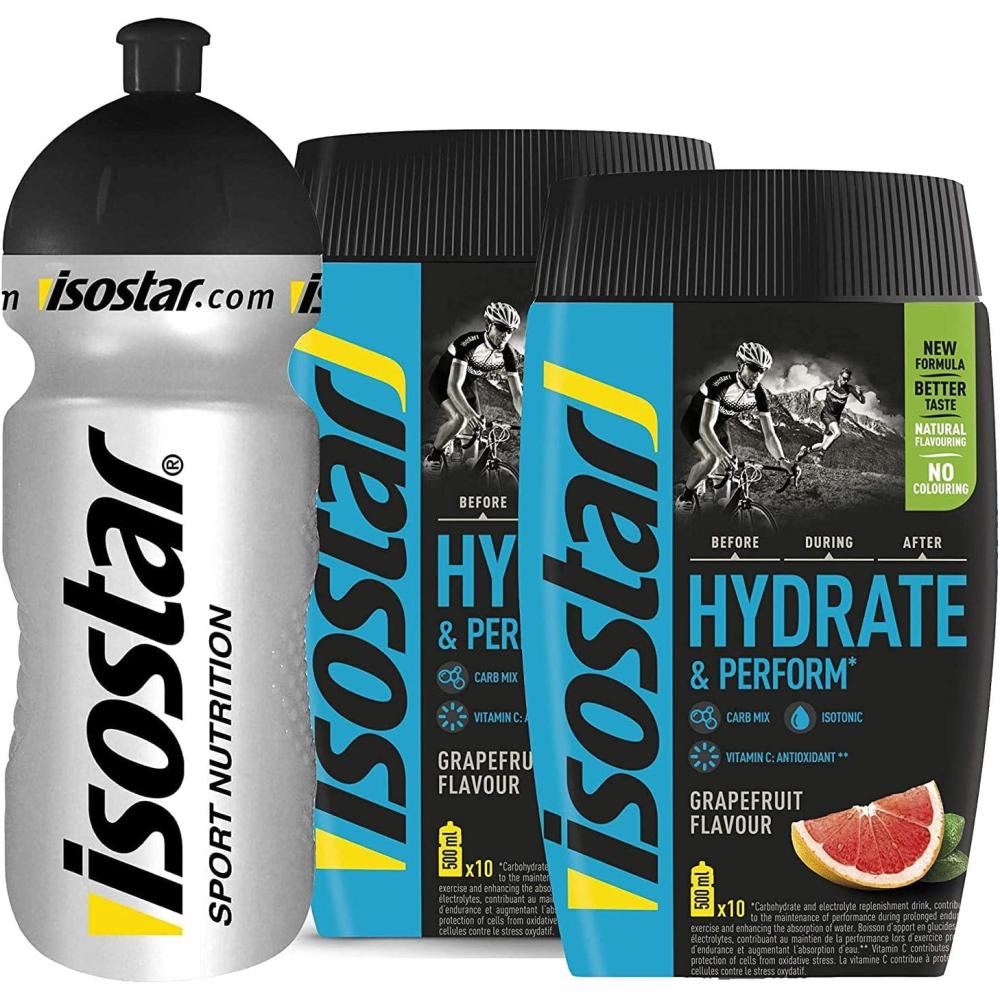 image:imageIsostar Hydrate ampamp Perform Iso Drink 400 g de poudre pour boisson isotonique Poudre dlectrolyte pour soutenir la performance sportive Orange bouteille de 05 litreRed Fruits pamplemousse orange et citron