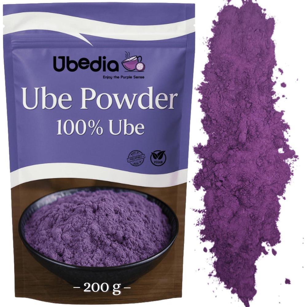 image:imagePoudre de Ube 200g Poudre 100 Pur Ube Naturel Qualit Premium Grade A Origine Philippines Garantie Sans additifs ou colorants Vegan ampamp Sans Gluten Idal Boissons et Ptisseries
