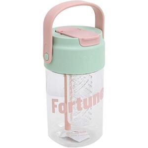 Bouteille d&rsquo;eau pour – tasse de boisson sportive avec passoir à thé, conception de grande capacité à grande capacité | Bouteille d&rsquo;eau de paille avec boucle de transport pour les voyages, l&rsquo;éc(Green)