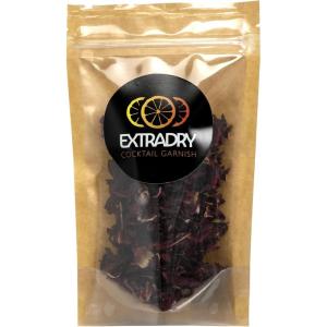 Extra dry – Mélange de fleurs Séchés pour Cocktails, 20 g | Garniture Florale 100% Naturelle pour Boissons, Thés, Infusions et Desserts | Sans Additifs| Sans Sucre(Fleur de Hibiscus)