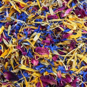 Extra dry – Mélange de fleurs Séchés pour Cocktails, 20 g | Garniture Florale 100% Naturelle pour Boissons, Thés, Infusions et Desserts | Sans Additifs| Sans Sucre(Mélange de fleurs)