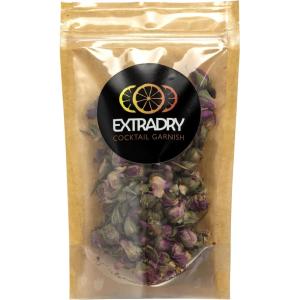 Extra dry – Mélange de fleurs Séchés pour Cocktails, 20 g | Garniture Florale 100% Naturelle pour Boissons, Thés, Infusions et Desserts | Sans Additifs| Sans Sucre(Boutons de Roses)