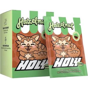 HOLY Milkshake Coffret dégustation de 10 portions Vanille – 10 portions enrichies en vitamines B, C et D et arômes 100% naturels – sans sucre, sans caféine et vegan(Hazelnut)