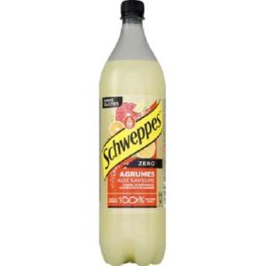 Schweppes Soda agrumes zero sucre – La bouteille de 1,5l