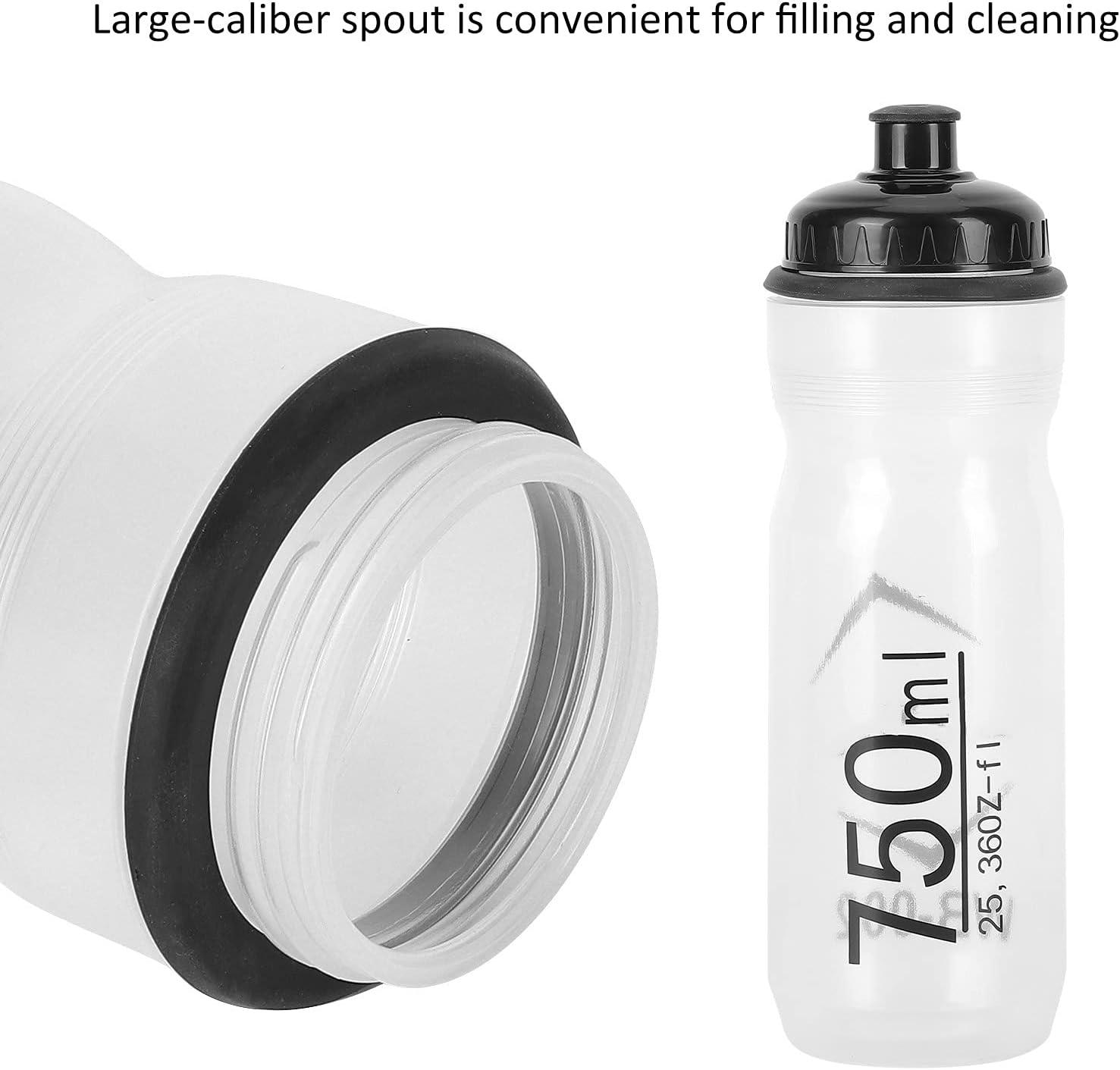 image:image750 ml de cyclisme bouilloire conception de grand calibre pour nettoyage facile silicone de qualit alimentaire Portable Bouteille deau extrieure boisson sportive bouilloire