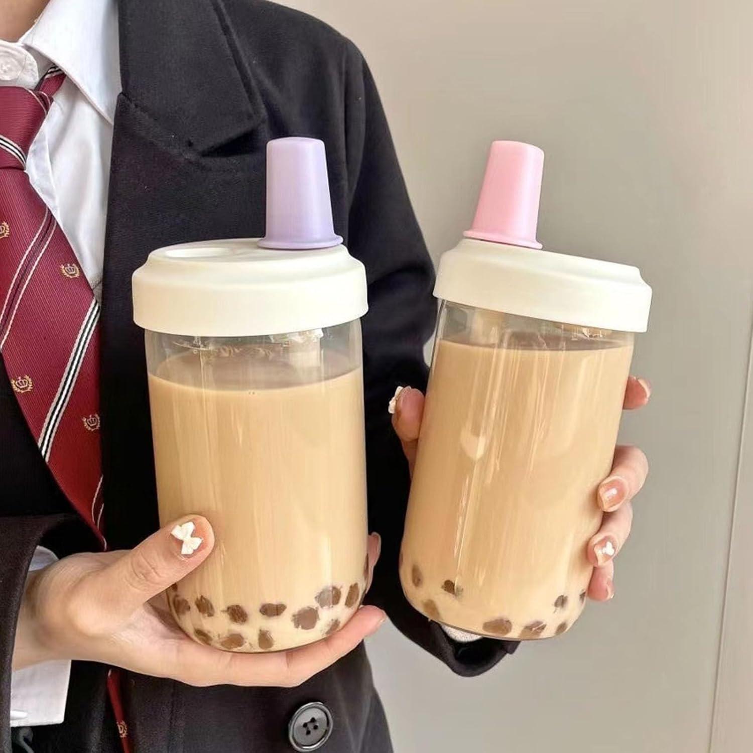 image:imageBouteille De Boisson en Plastique avec Paille Capacit Transparence en Eau avec Un Couvercle Drinkware pour Les Entranements pour Faire Un Bouteille Boisson Sportive Haute CapacitBlanc