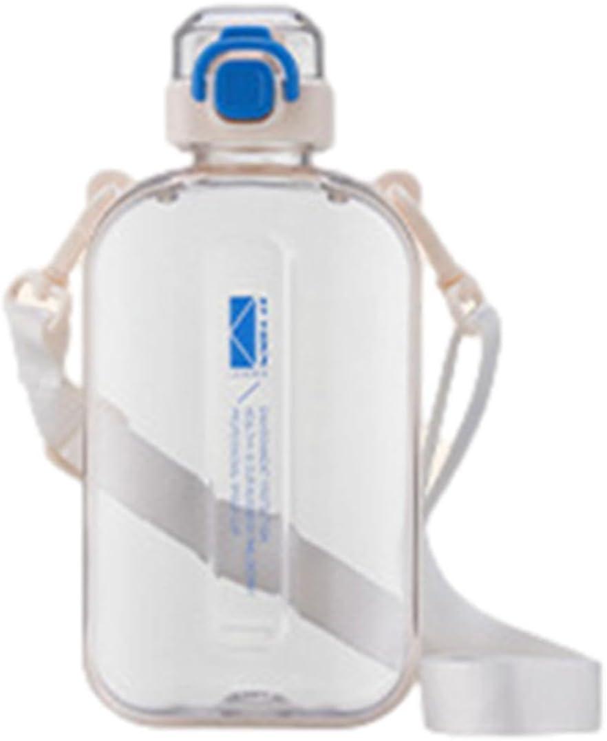 image:imageBouteille De Boissons Sportives Champignon Preuve De Fuite Conteneur Deau De Voyage Bandoulire Compacte Vecteur De Liquide Carr Pour LUtilisation Dcoles Dans La Gym Bouteille De GrandeBlanc