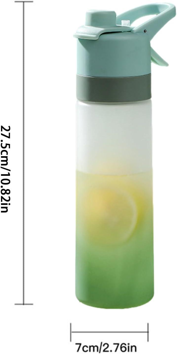 image:imageBouteille Sportive Pulvrisation Jougle Eau De Spray De Refroidissement De 650 Ml Dispensateur De Boisson Bouteille Dhydratation Dentranement Portable RempillableVert