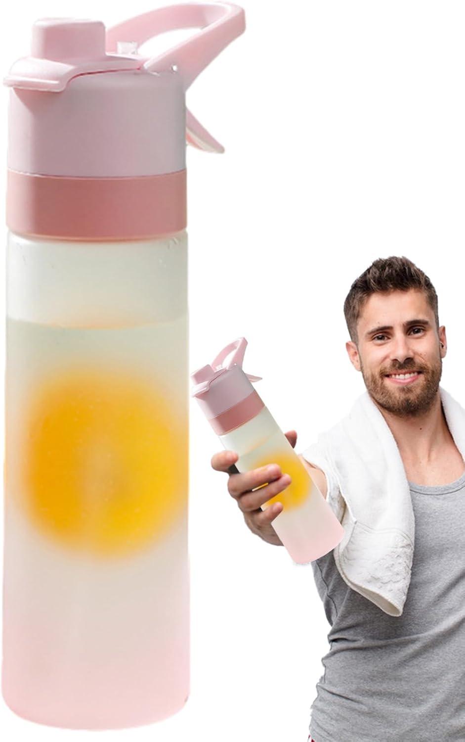 image:imageBouteille Sportive Pulvrisation Jougle Eau De Spray De Refroidissement De 650 Ml Dispensateur De Boisson Bouteille Dhydratation Dentranement Portable RempillableRrose