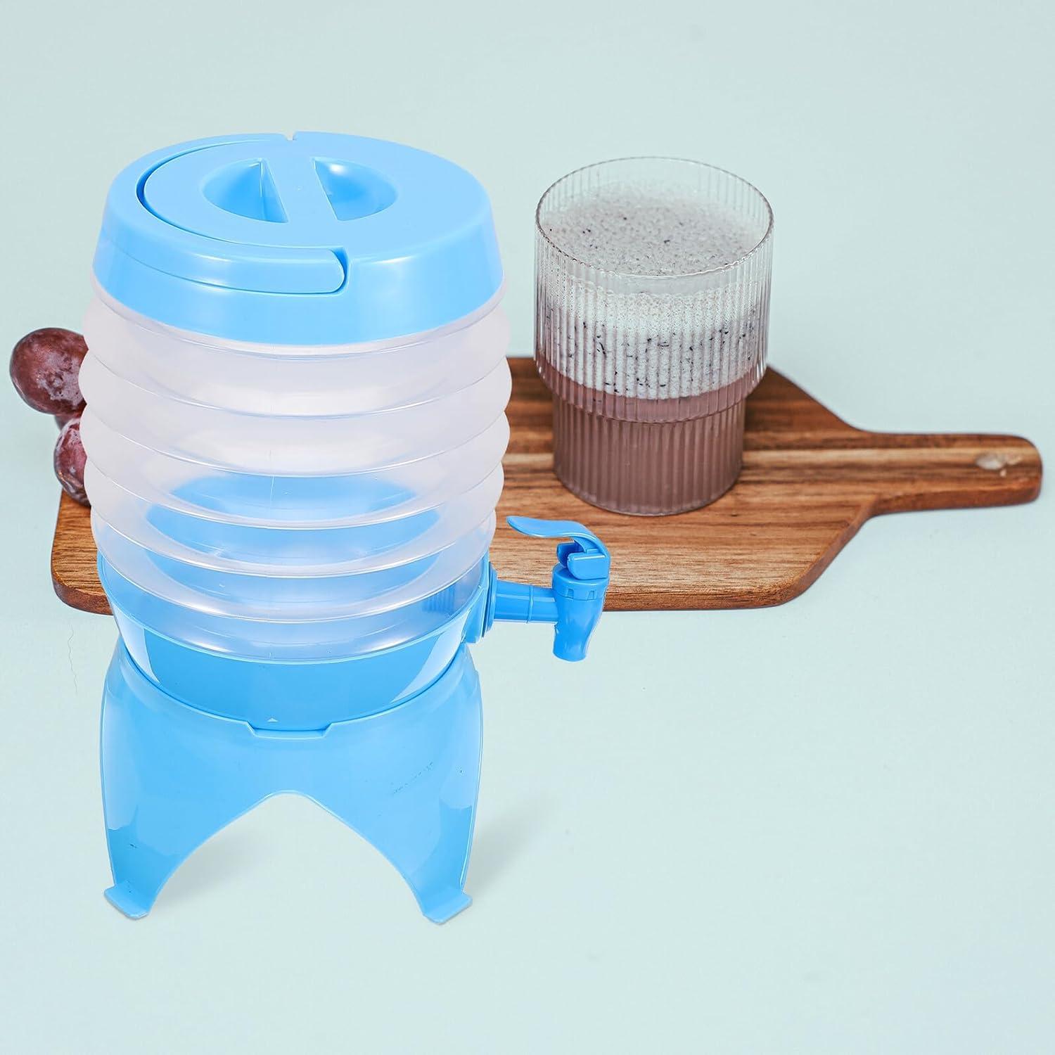 image:imageDistributeur Pliable avec Robinet et Base Rcipient Portable pour Boissons Sportives Adapt Camping Randonne et Fte