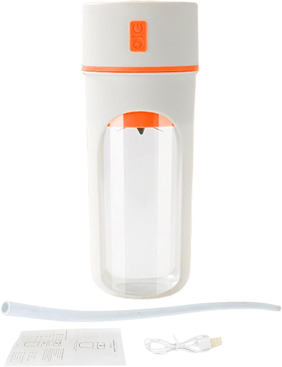image:imageMixeur lectrique portable gobelet mlangeur pour boissons sportives Bouteille thermique multifonction 48 cl avec paille pour sports voyages randonne jus de fruits et maisonOrange