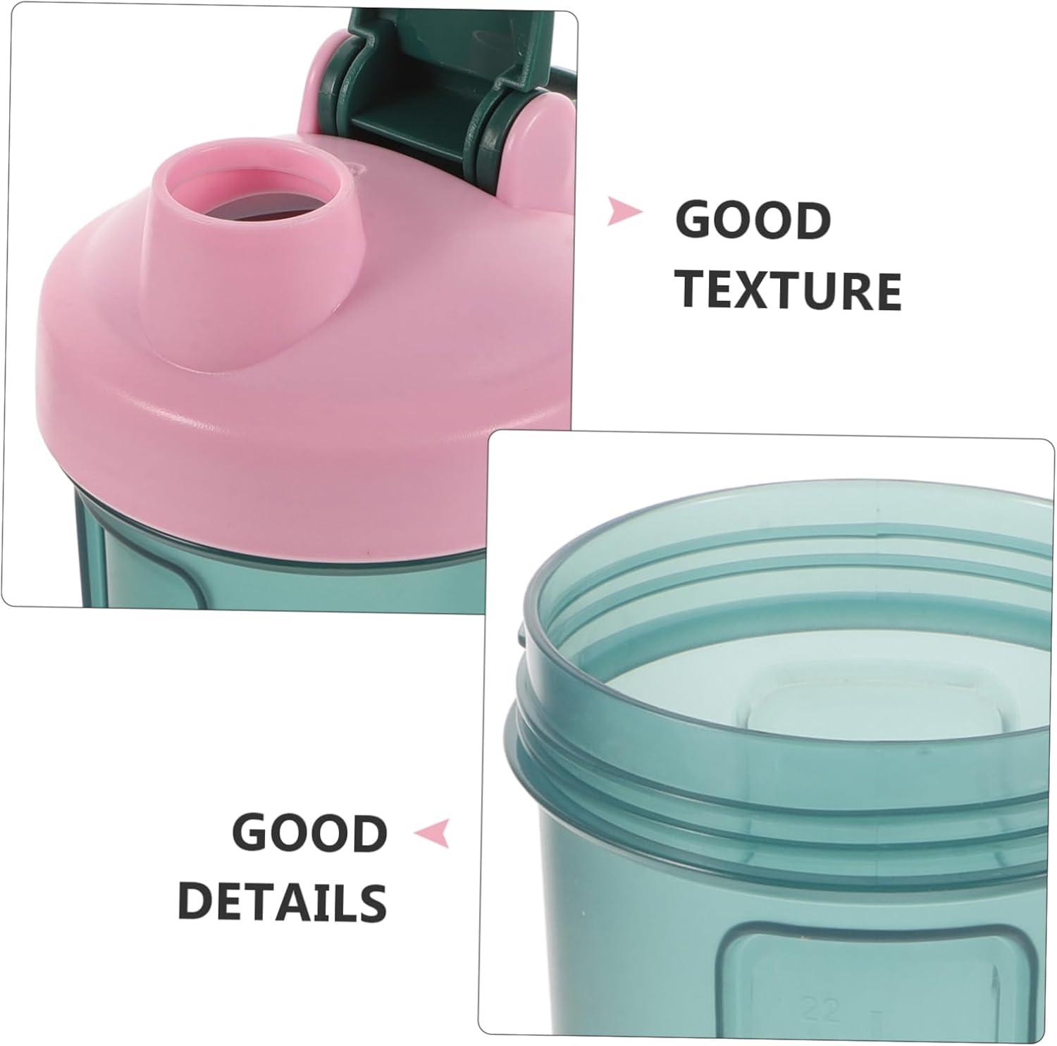 image:imageTOYANDONA Bouteille Shaker pour Protines Smoothies Et Boissons Sportives avec Fouet Mtallique Vert Facile Transporter Et Nettoyer