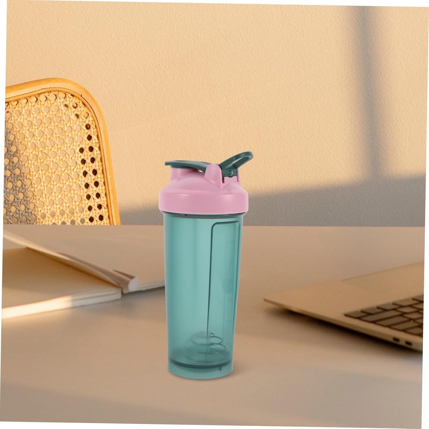 image:imageTOYANDONA Bouteille Shaker pour Protines Smoothies Et Boissons Sportives avec Fouet Mtallique Vert Facile Transporter Et Nettoyer