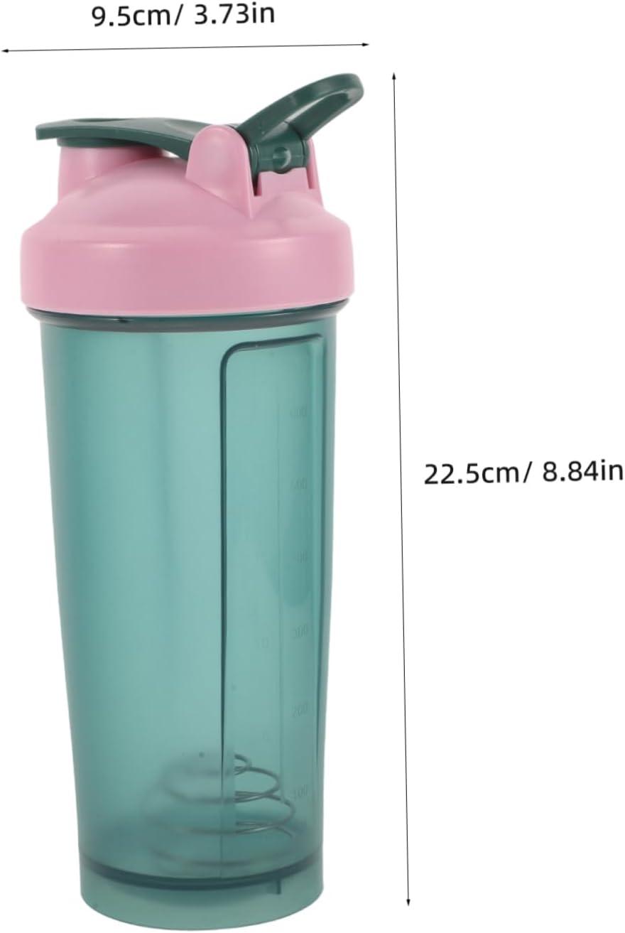 image:imageTOYANDONA Bouteille Shaker pour Protines Smoothies Et Boissons Sportives avec Fouet Mtallique Vert Facile Transporter Et Nettoyer
