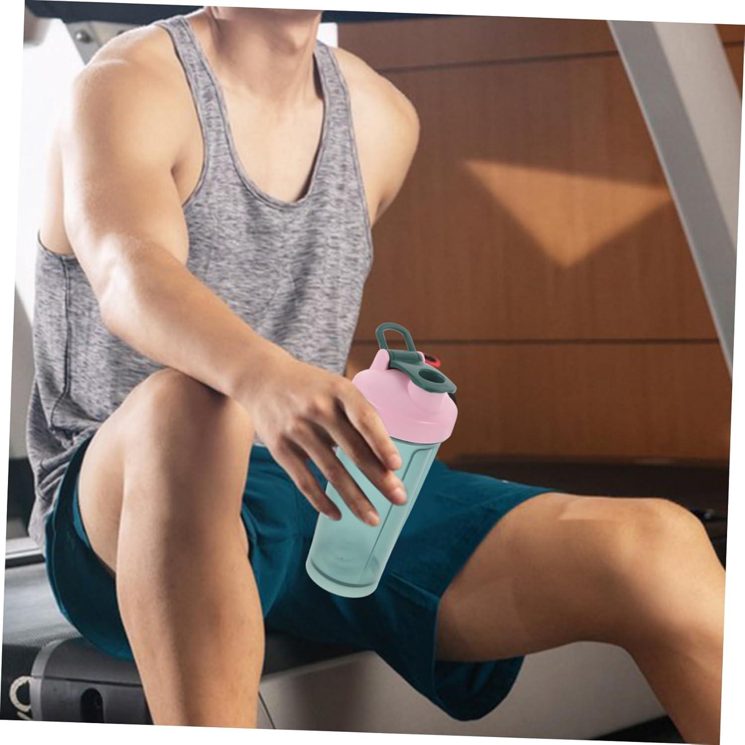 image:imageTOYANDONA Bouteille Shaker pour Protines Smoothies Et Boissons Sportives avec Fouet Mtallique Vert Facile Transporter Et Nettoyer