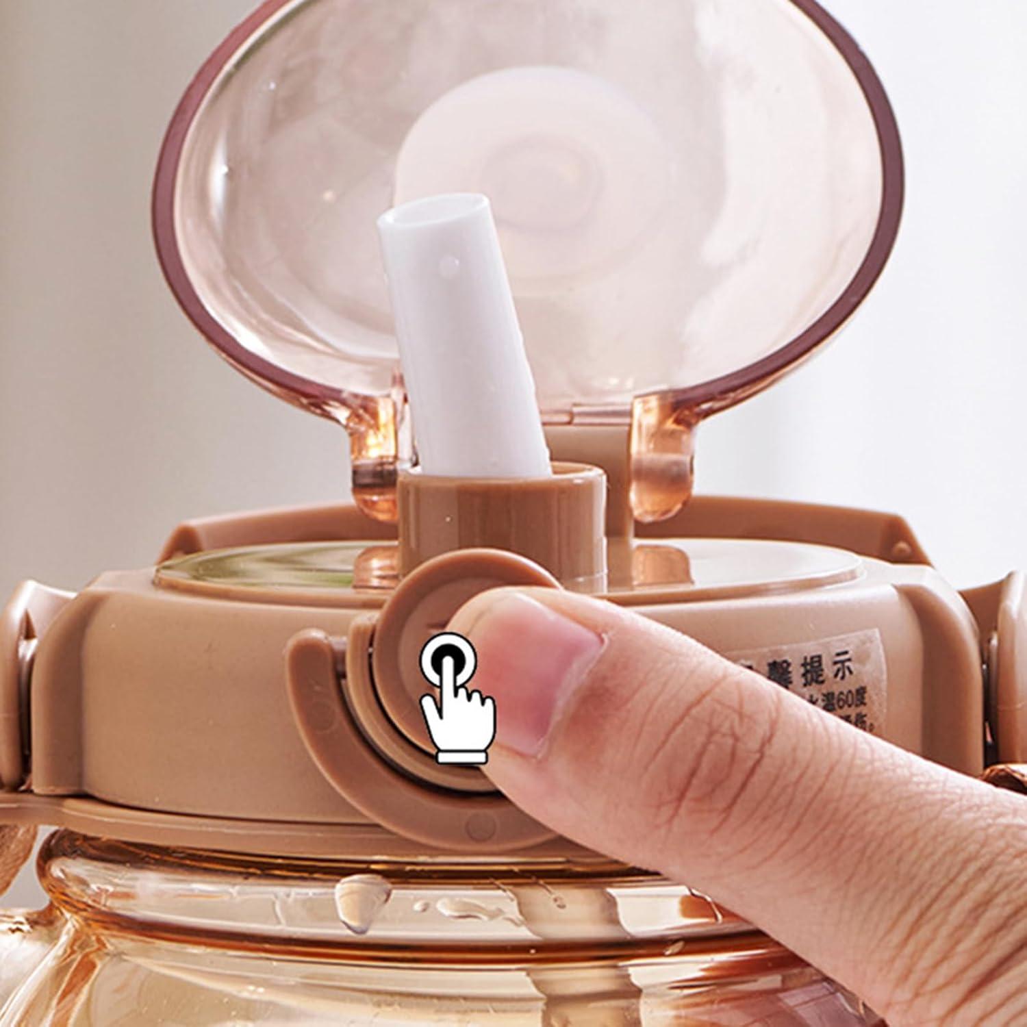 image:imageTasses Eau Bouteille Rutilisable avec Paille avec Transport 1000 Bouteille Bouteille 1000 Bouteille Capacit avec Bouteille Boisson Sportive PailleA