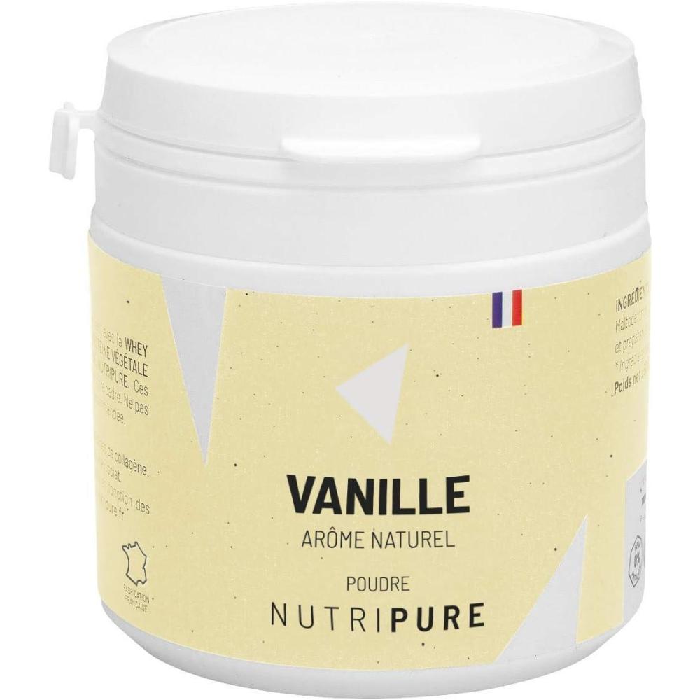 image:imageNutripure Armes Naturels pour Boissons Sportives Whey Protine Peptan BCAA Arme Framboise Pour Boissons ou Pre Workout 100 Ingrdients Naturels et BIO Compatibles Made in FranceVanille