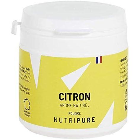 image:imageNutripure Armes Naturels pour Boissons Sportives Whey Protine Peptan BCAA Arme Framboise Pour Boissons ou Pre Workout 100 Ingrdients Naturels et BIO Compatibles Made in FranceCitron