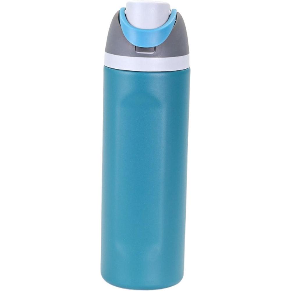 image:imageSharplace Bouteille  eau isole en acier inoxydable 570 ml robuste haute performance accessoires bouteille deau sportive pour bureau de boissons chaudes VertBleu