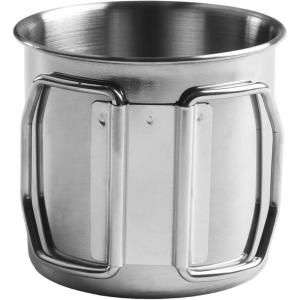 260350660ML Tasse à boisson en acier inoxydable avec poignée pliable pour voyage et activités sportives (350 ml)(260ML)