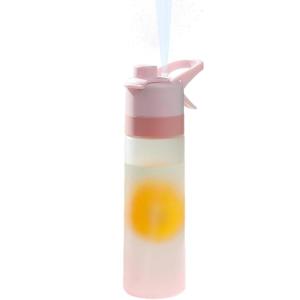 Bouteille Sportive Pulvérisation – Jougle Eau De Spray De Refroidissement De 650 Ml | Dispensateur De Boisson Bouteille D&rsquo;hydratation D&rsquo;entraînement Portable, Rempillable(Rrose)