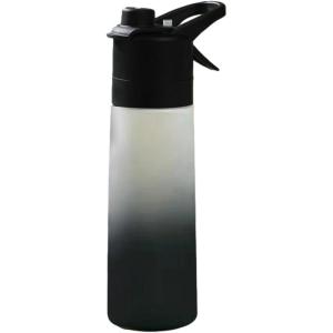 Bouteille Sportive Pulvérisation – Jougle Eau De Spray De Refroidissement De 650 Ml | Dispensateur De Boisson Bouteille D&rsquo;hydratation D&rsquo;entraînement Portable, Rempillable(Noir)