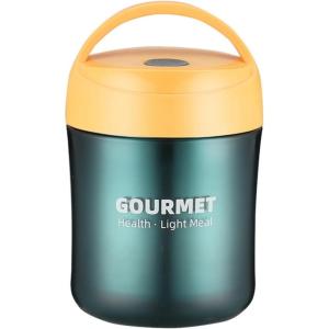 Bouteille d&rsquo;eau isotherme en acier inoxydable de grande capacité 550 ml à large ouverture pour boissons sportives et conservation du froid(Milo Jaune)