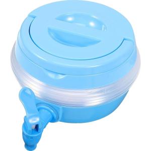 Distributeur Pliable avec Robinet et Base Récipient Portable pour Boissons Sportives Adapté Camping Randonnée et Fête