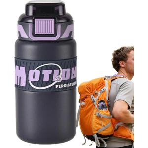 Gourde d&rsquo;Eau Sportive,Gobelet À Paille 640ml Pour Boisson De Voyage,Bouteille d&rsquo;Eau en Acier Inoxydable Étanche – pour le Voyage, les Étudiants, l&rsquo;Escalade, les Activités de Plein Air, l&rsquo;Alpinisme, le(Violet)
