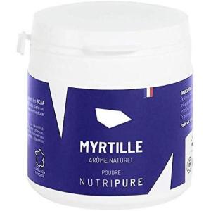 Nutripure | Arômes Naturels pour Boissons Sportives: Whey, Protéine, Peptan, BCAA | Arôme Framboise | Pour Boissons ou Pre Workout | 100% Ingrédients Naturels et BIO Compatibles | Made in France(Myrtille)
