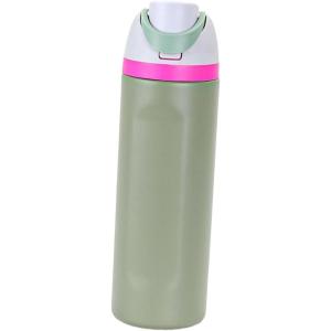 Sharplace Bouteille à eau isolée en acier inoxydable 570 ml robuste, haute performance, accessoires, bouteille d&rsquo;eau sportive pour bureau de boissons chaudes, Vert(Vert)