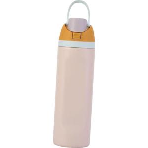 Sharplace Bouteille à eau isolée en acier inoxydable 570 ml robuste, haute performance, accessoires, bouteille d&rsquo;eau sportive pour bureau de boissons chaudes, Vert(Beige)