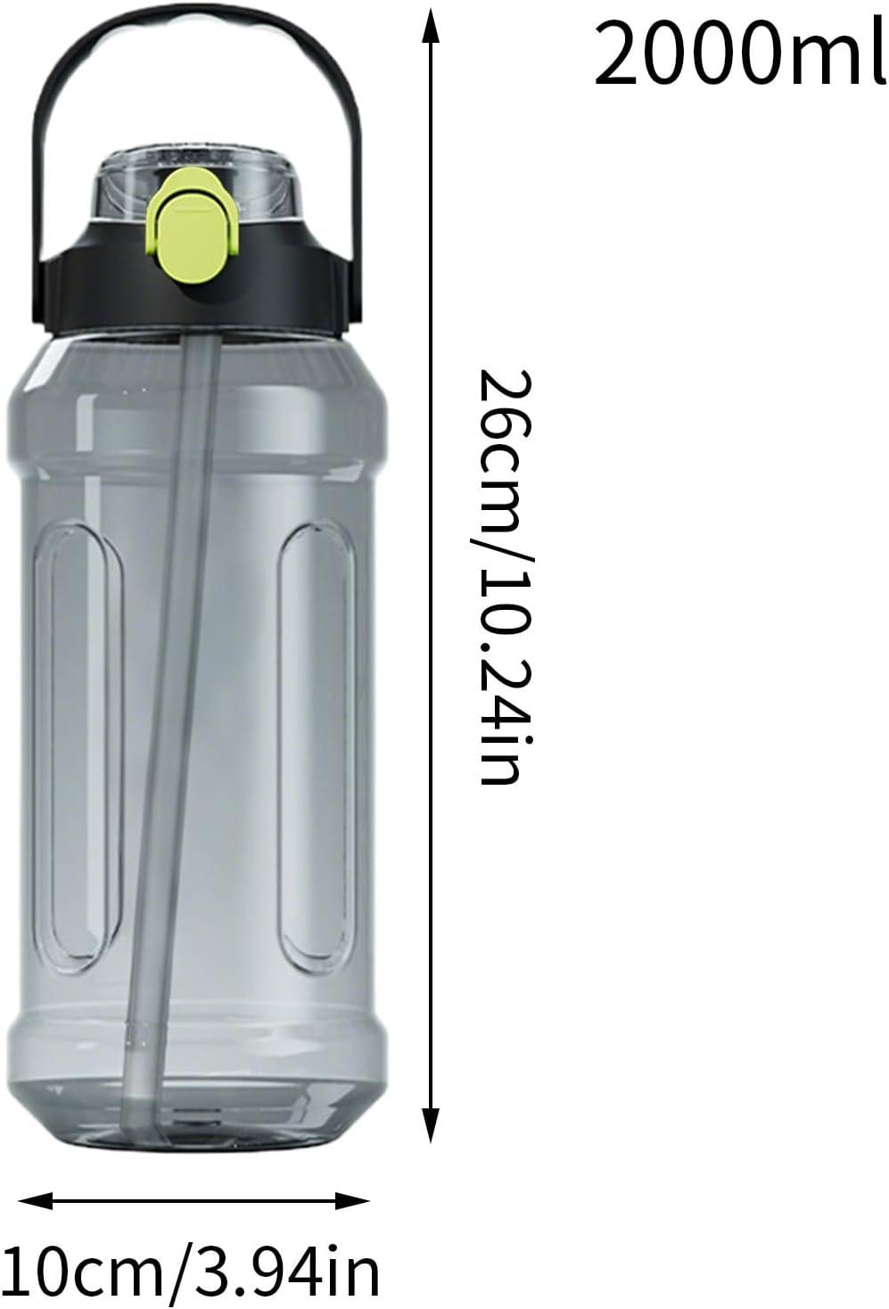 image:imageBouteille deau de voyage bouteille deau de gym Double buvant du bec tublage Bouteille deau double boisson transparente fuite scelle pour la randonne sportiveVert Fonc