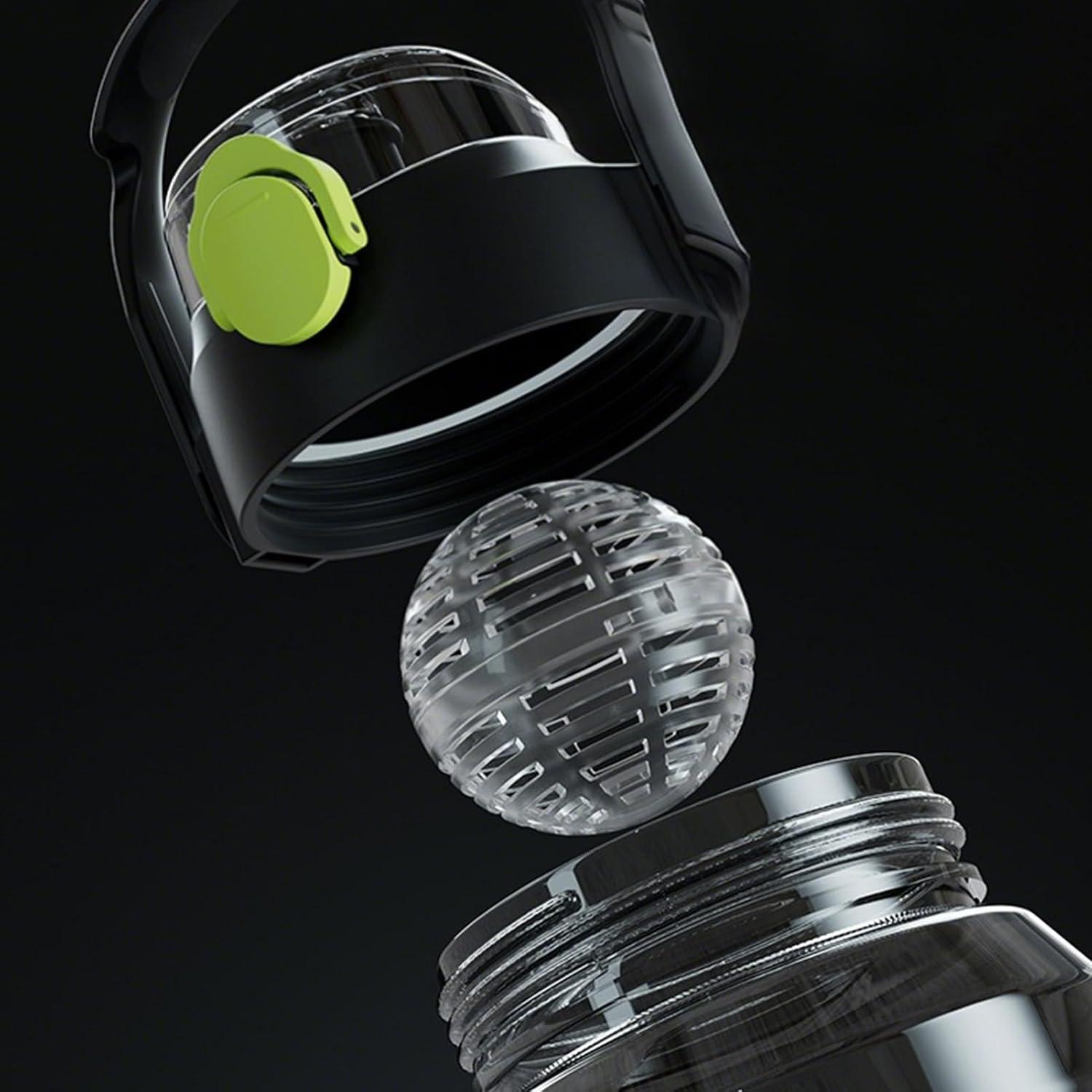 image:imageBouteille deau de voyage bouteille deau de gym Double buvant du bec tublage Bouteille deau double boisson transparente fuite scelle pour la randonne sportiveVert Fonc