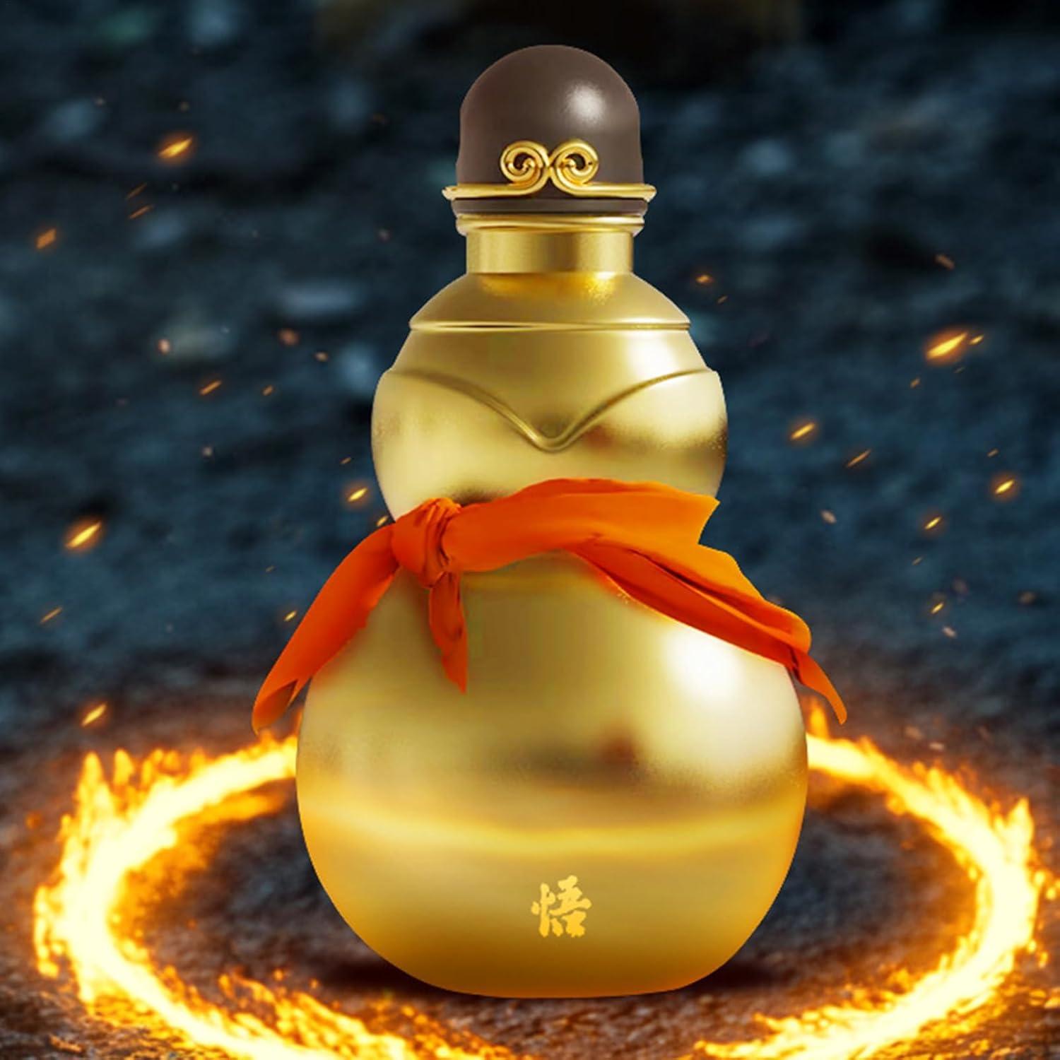 image:imageGourde Eau 900ml Conteneur de Boisson Chinois Bouteille Deau SportivePour Les Enthousiastes De Plein Air Voyageurs Jardiniers Sorties De Camping Cours De Yoga PiqueNiques PlageOr