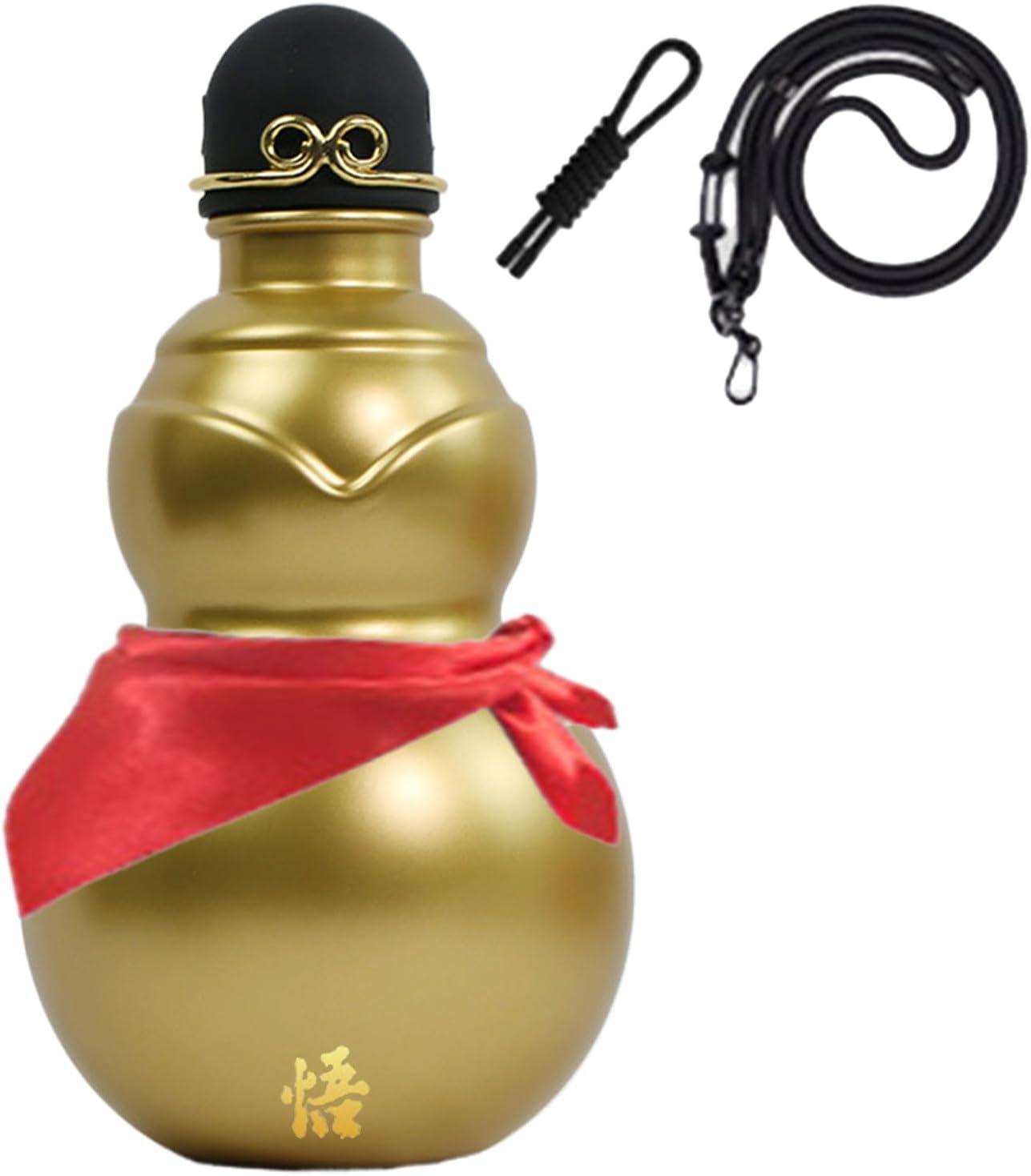 image:imageGourde Eau 900ml Conteneur de Boisson Chinois Bouteille Deau SportivePour Les Enthousiastes De Plein Air Voyageurs Jardiniers Sorties De Camping Cours De Yoga PiqueNiques PlageOr