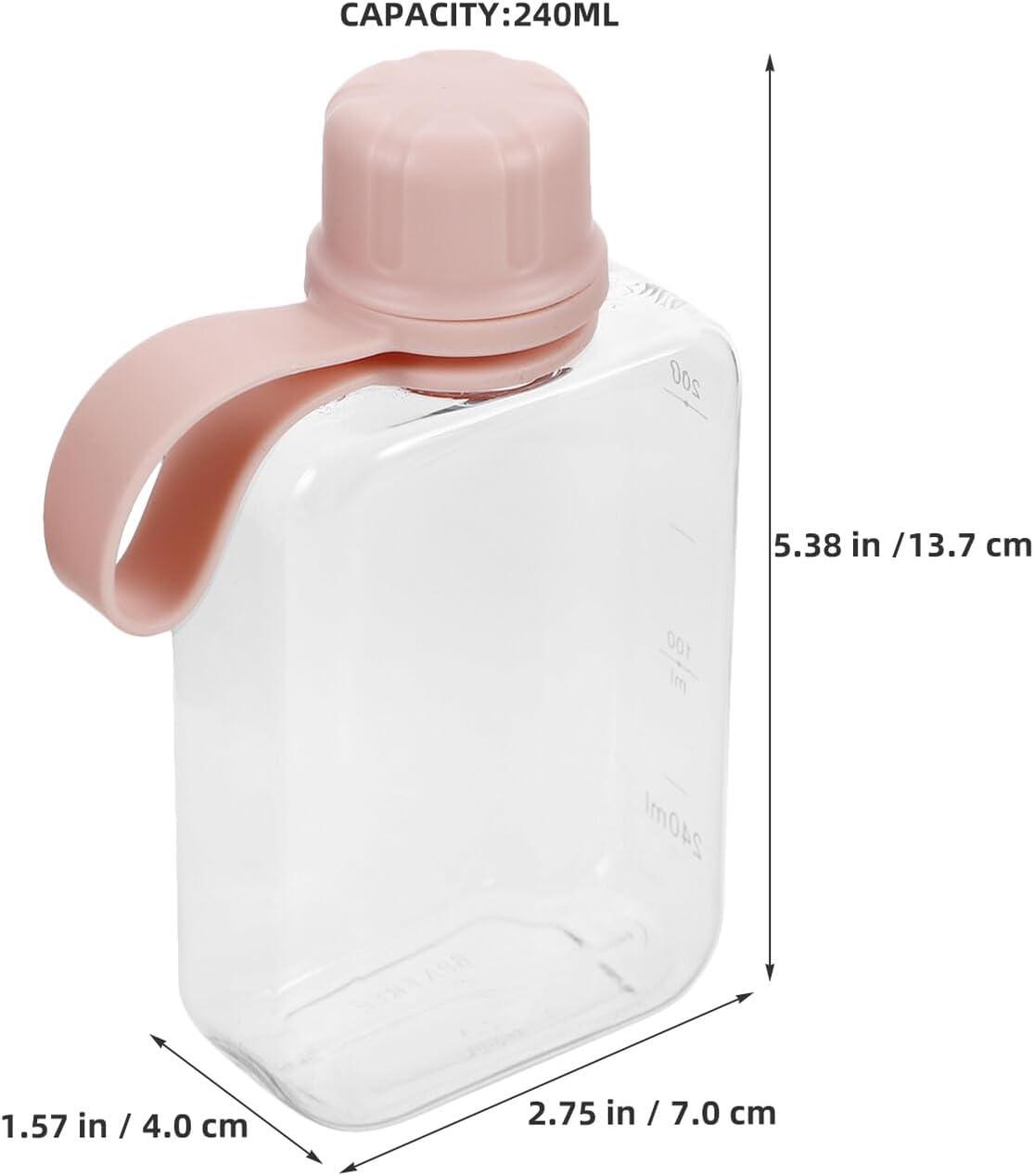 image:imageToyvian 2pices Petite Bouteille Eau Plate De Voyage De tanche Et Lgre pour Boissons Sportives Et Activits De Plein Air